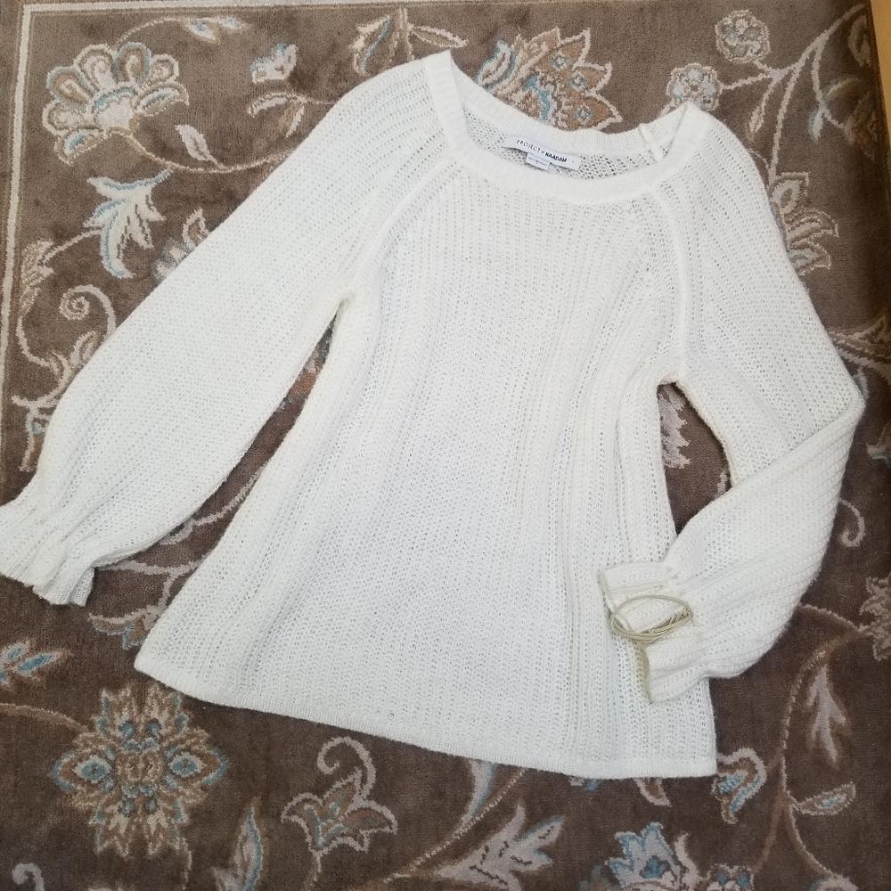 🌟EUC - Project Naadam ivory crewneck sweater
